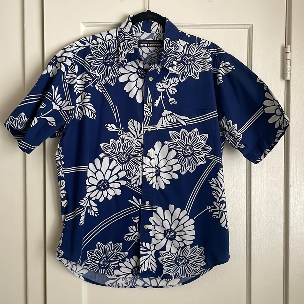 Reyn Spooner Hawaiian Shirt, Large